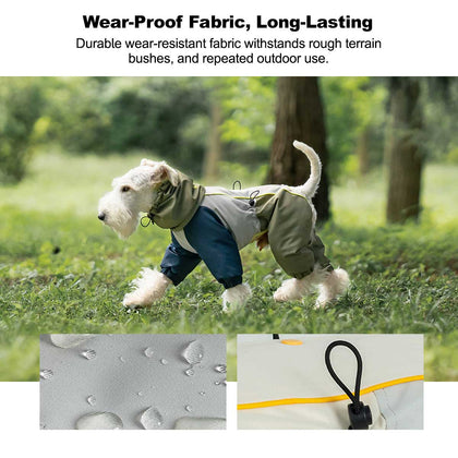 4-Leg Pet Outdoor Jacket, 3-in-1 Waterproof Windproof Reflective Warm Coat | Traverseon