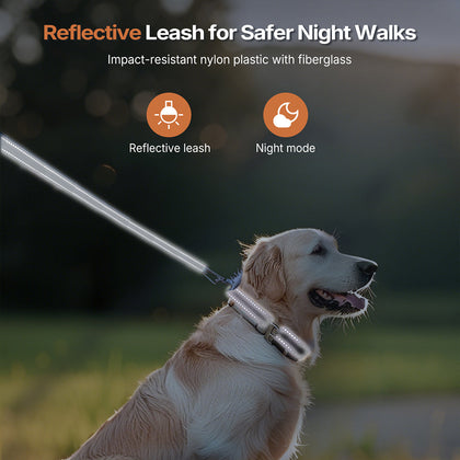 Heavy Duty Retractable Dog Leash, Reflective 360° Tangle-Free, 3m/5m | Traverseon