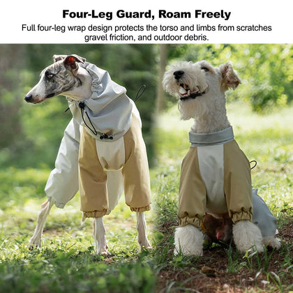 4-Leg Pet Outdoor Jacket, 3-in-1 Waterproof Windproof Reflective Warm Coat | Traverseon