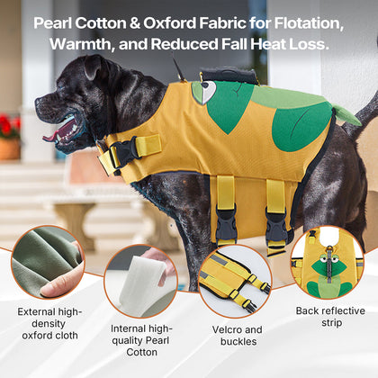 Full Chest and Belly Protection Dog Swimming Life Vest