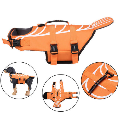 Full Chest and Belly Protection Dog Swimming Life Vest