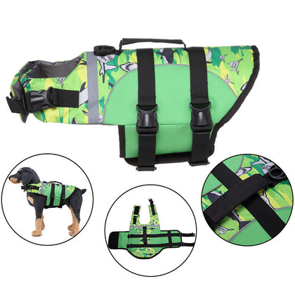 Full Chest and Belly Protection Dog Swimming Life Vest