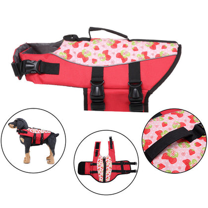 Full Chest and Belly Protection Dog Swimming Life Vest
