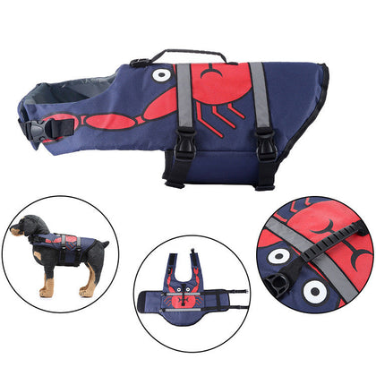 Full Chest and Belly Protection Dog Swimming Life Vest