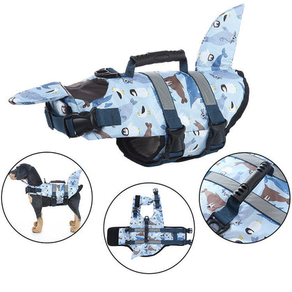 Full Chest and Belly Protection Dog Swimming Life Vest
