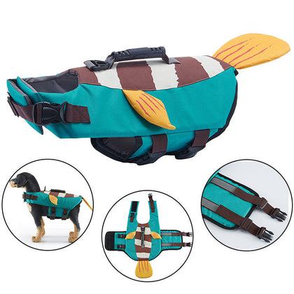 Full Chest and Belly Protection Dog Swimming Life Vest