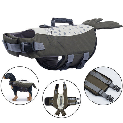 Full Chest and Belly Protection Dog Swimming Life Vest