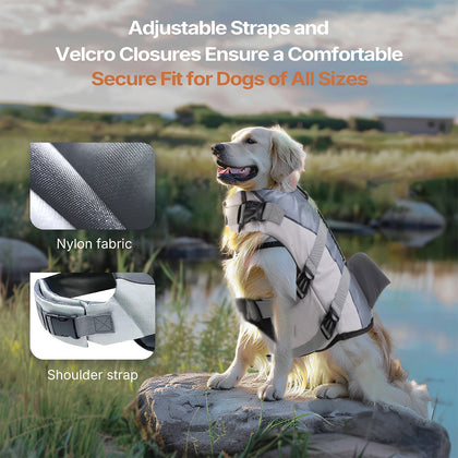 Full Chest and Belly Protection Dog Swimming Life Vest